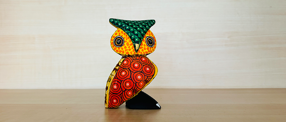 Alebrije Dragón de Cresta Naranja
