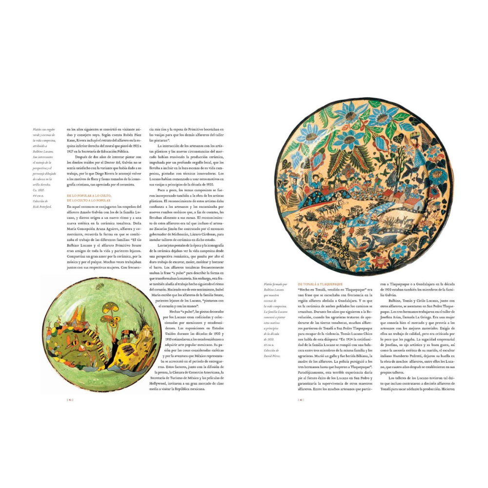 Vista frontal del libro CERÁMICA DE TLAQUEPAQUE pasta dura obsequio ejecutivo identidad cultural – Ambiente Mexicano