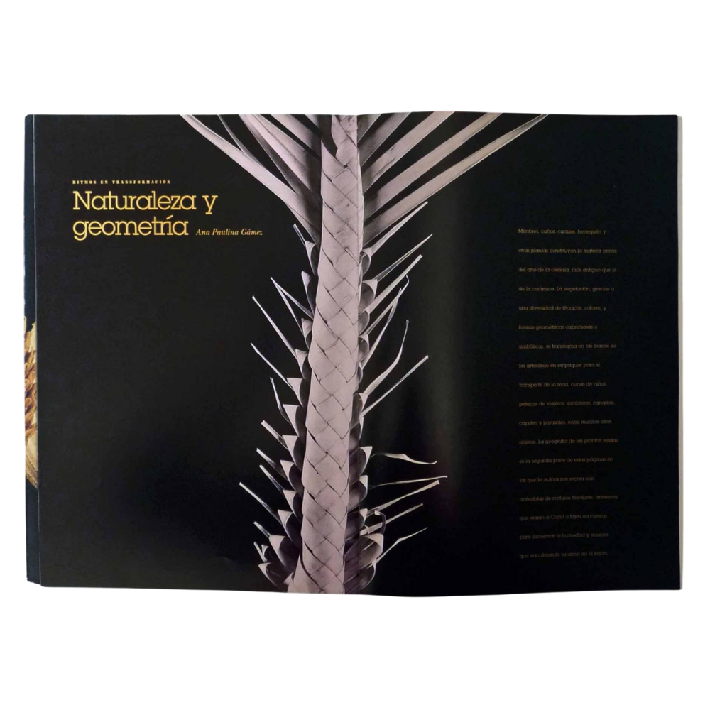 Vista frontal del libro CESTERÍA pasta dura obsequio ejecutivo identidad cultural – Ambiente Mexicano