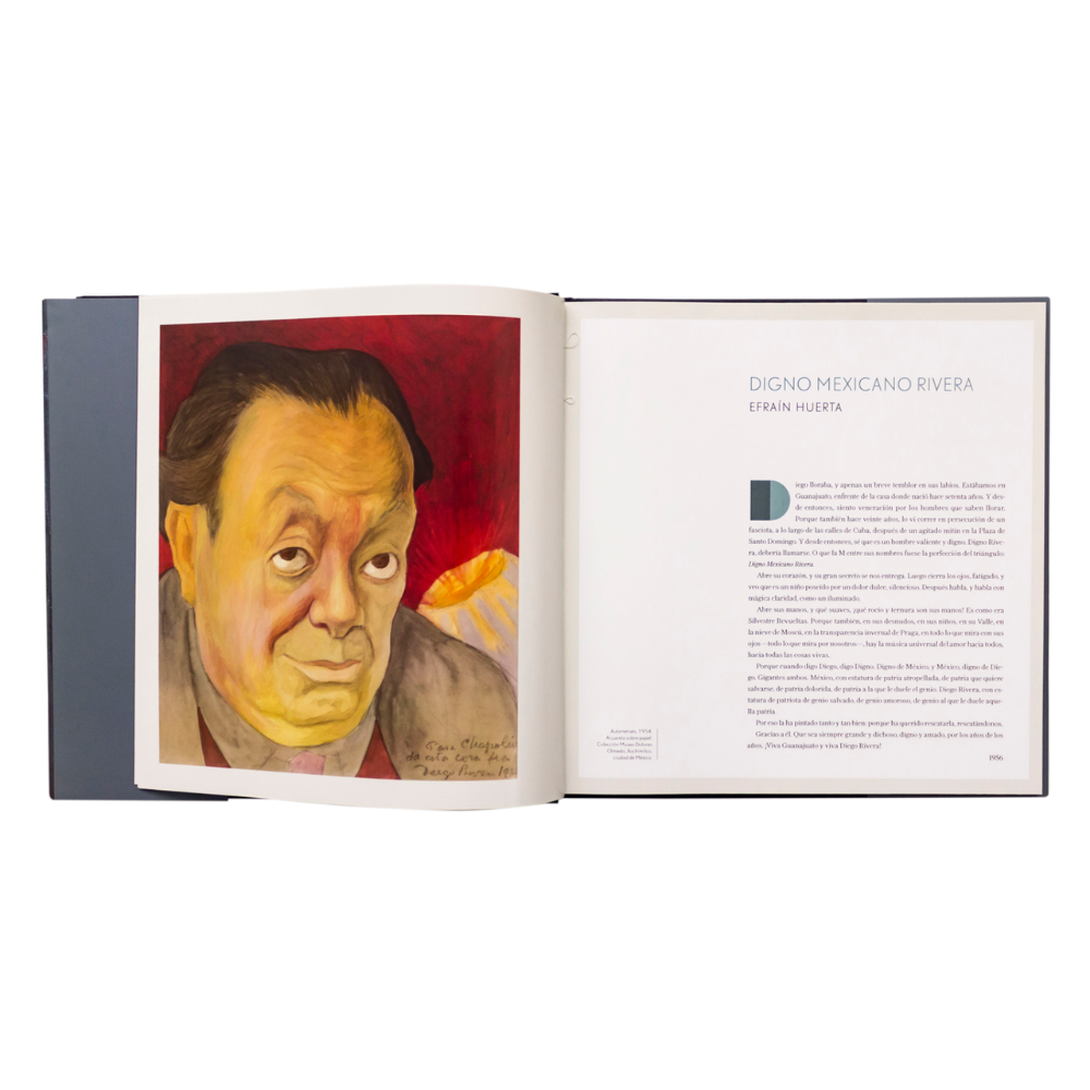 Vista frontal del libro DIEGO RIVERA: Trazos del Mito pasta dura obsequio ejecutivo identidad cultural – Ambiente Mexicano