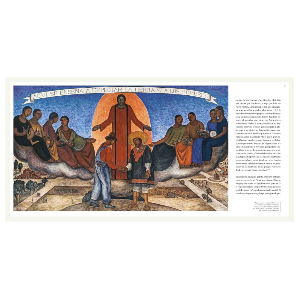 Detalle de encuadernación y acabados del libro DIEGO RIVERA: Trazos del Mito regalo institucional – Ambiente Mexicano