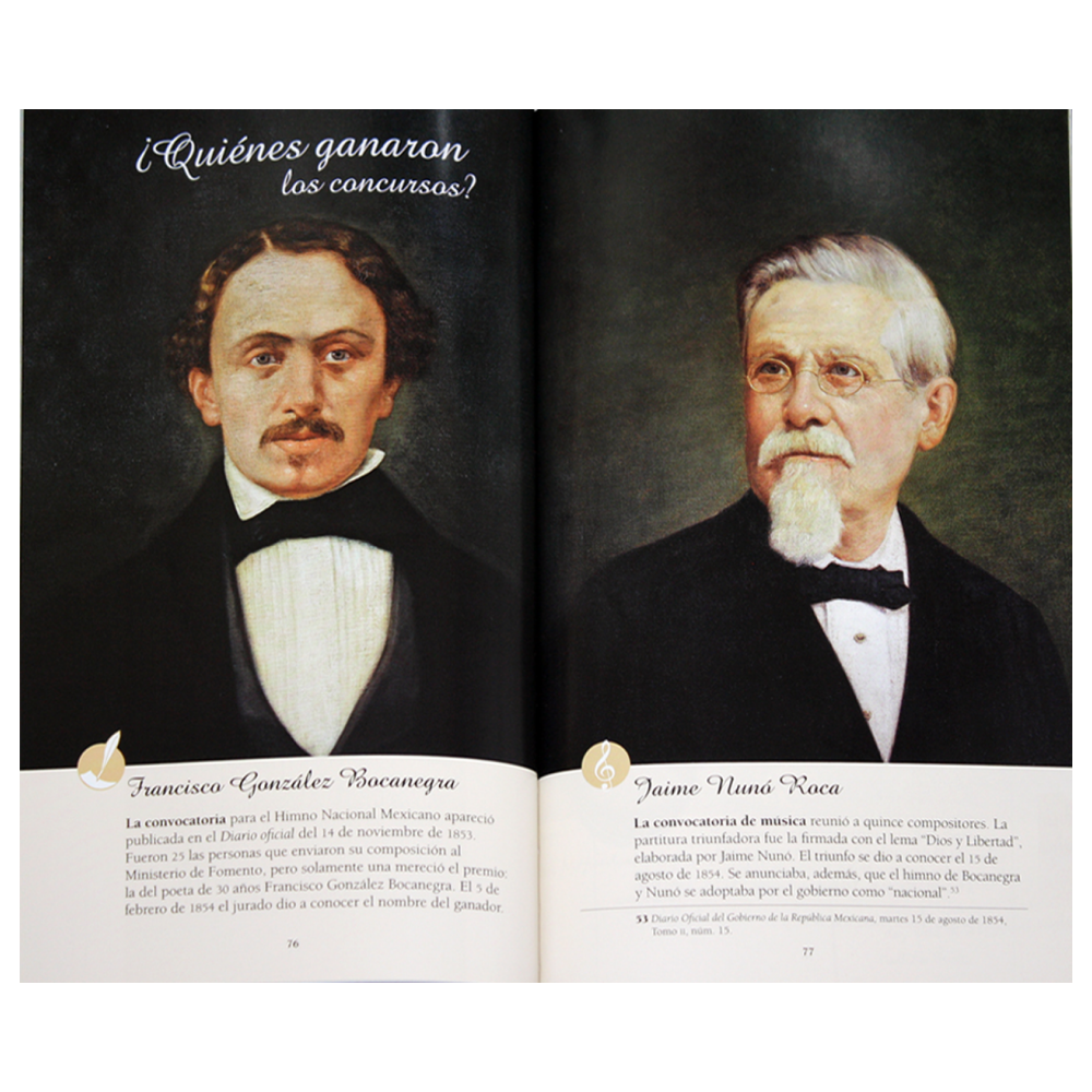 Páginas interiores del libro himno nacional mexicano regalo corporativo con fotografía editorial de alta calidad – Ambiente Mexicano