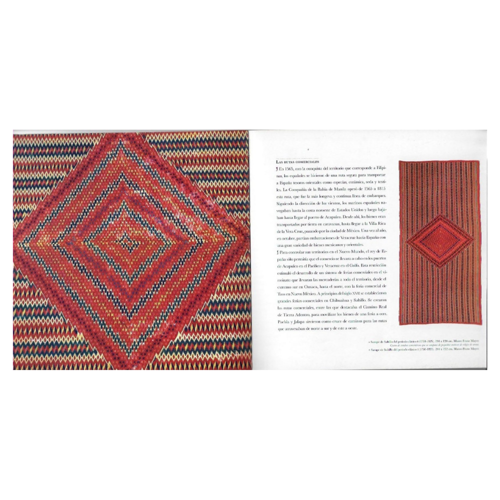Páginas interiores del libro sarape Saltillo regalo corporativo con fotografía editorial de alta calidad – Ambiente Mexicano