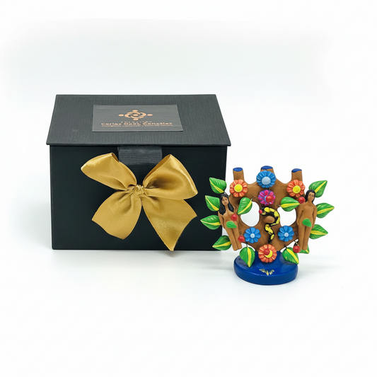REGALOS CORPORATIVOS ELEGANTES CON ARBOLES DE LA VIDA. BARRO DE METEPEC. ambientemexicano.com