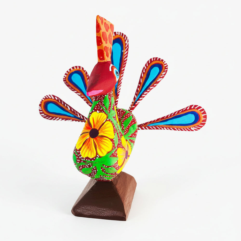Alebrije Pavorreal mediano_Alebrijes de Oaxaca_Ambiente Mexicano