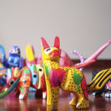 Cajita "Atotonilco" con mini alebrije, dulces mexicanos y algo más para regalos - Ambiente Mexicano