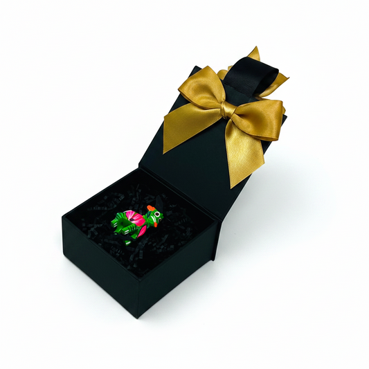 Alebrije miniatura tallado y pintado a mano en Oaxaca para regalos empresariales Ambiente Mexicano