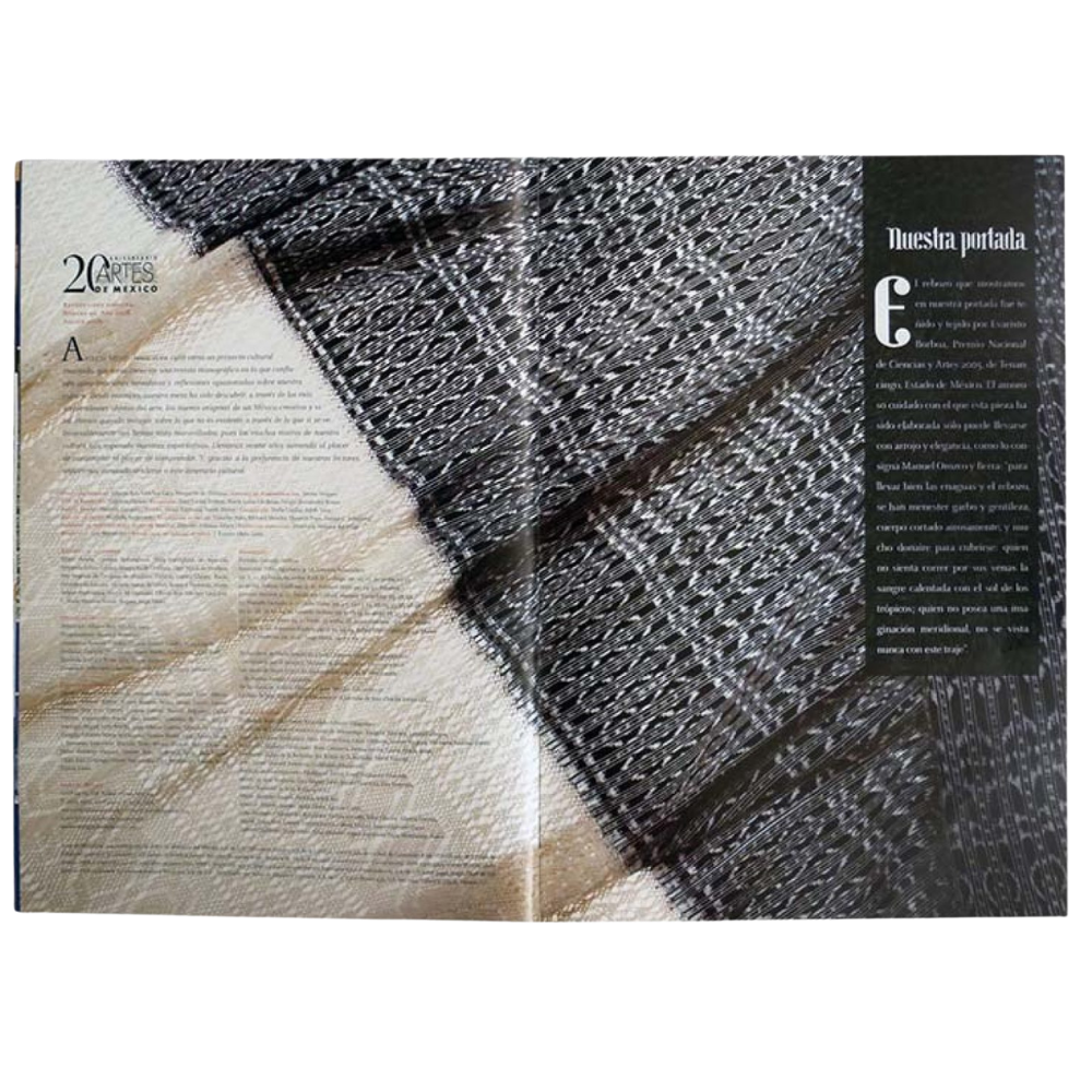 Páginas interiores del libro rebozo mexicano regalo corporativo con fotografía editorial de alta calidad – Ambiente Mexicano