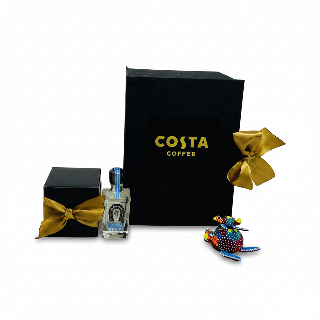 Kit de Chocolate, Tequila y Alebrije: Regalo Corporativo Mexicano Premium | Ambiente Mexicano