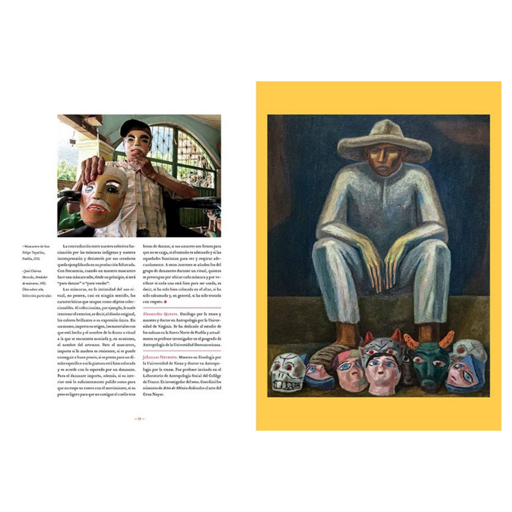 Vista frontal del libro MÁSCARAS. Rostros de la Alteridad pasta dura obsequio ejecutivo identidad cultural – Ambiente Mexicano