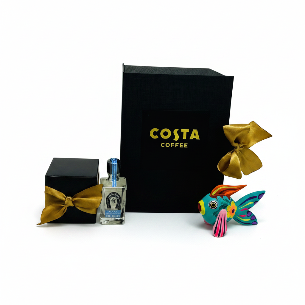 Kit de Chocolate, Tequila y Alebrije: Regalo Corporativo Mexicano Premium | Ambiente Mexicano
