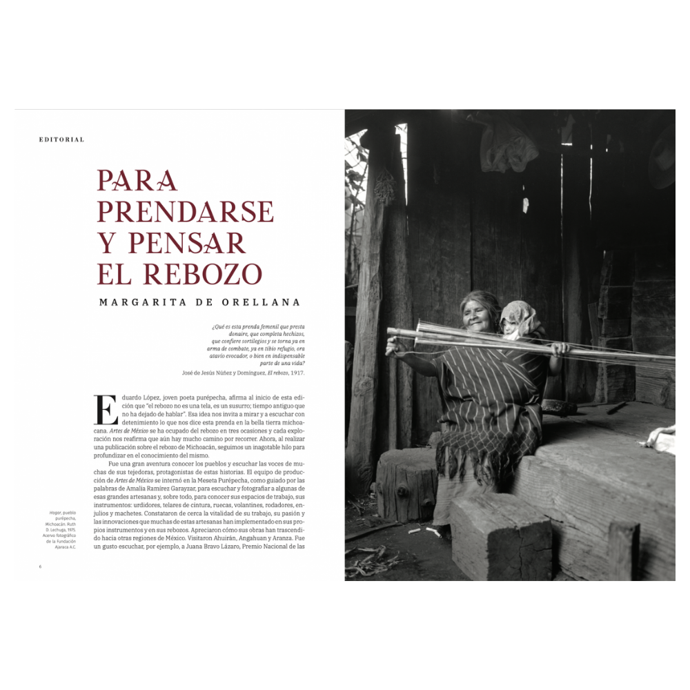 Vista frontal del libro REBOZOS DE MICHOACÁN pasta dura obsequio ejecutivo identidad cultural – Ambiente Mexicano