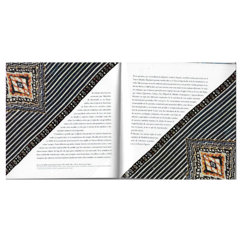 SARAPE DE SALTILLO libro arte mexicano presentado como regalo corporativo premium para directivos – Ambiente Mexicano
