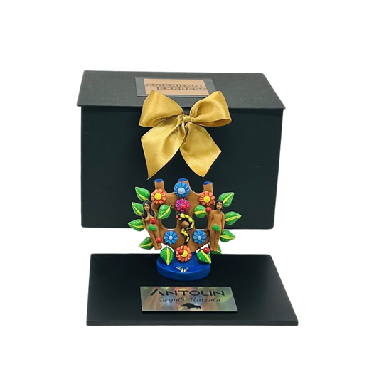 Trofeo con arbol de la vida de metepec