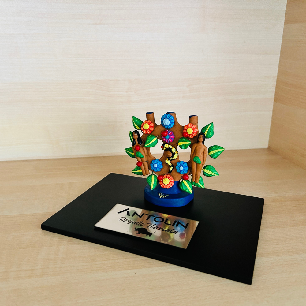 Trofeos personalizados cdmx arbol de la vida institucional pieza de reconocimiento corporativo mexicano Ambiente Mexicano