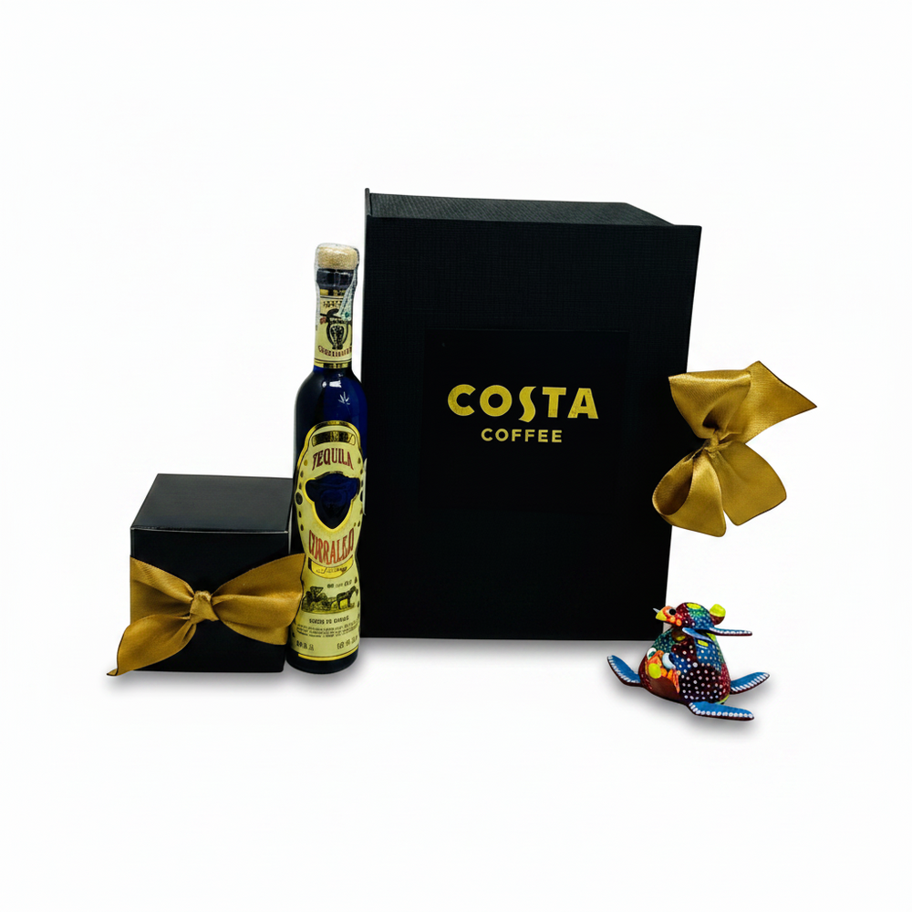 Kit de Chocolate, Tequila y Alebrije: Regalo Corporativo Mexicano Premium | Ambiente Mexicano