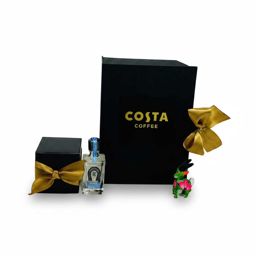 Kit de Chocolate, Tequila y Alebrije: Regalo Corporativo Mexicano Premium | Ambiente Mexicano
