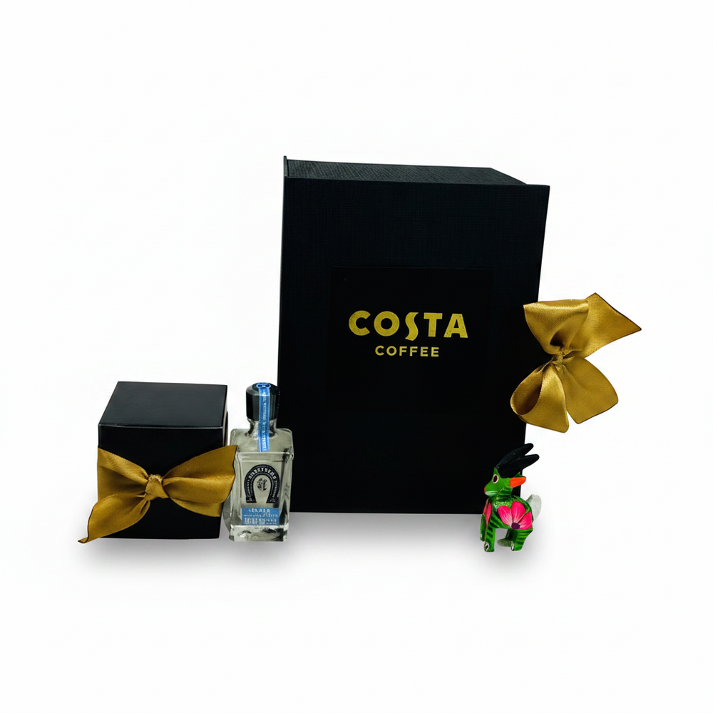 Kit de Chocolate, Tequila y Alebrije: Regalo Corporativo Mexicano Premium | Ambiente Mexicano