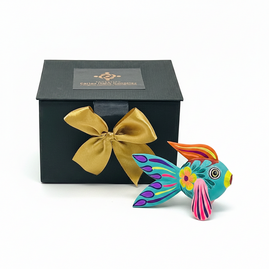 Alebrije mediano tallado a mano en madera de copal para regalos corporativos premium de Ambiente Mexicano