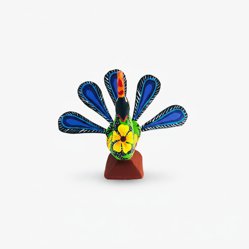 Alebrije Pavorreal chico_:Alebrijes de oaxaca_Ambiente Mexicano