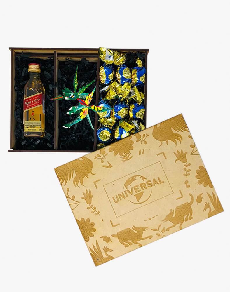 Caja Tequila Jalisco con alebrije mediano 2021 - Ambiente Mexicano