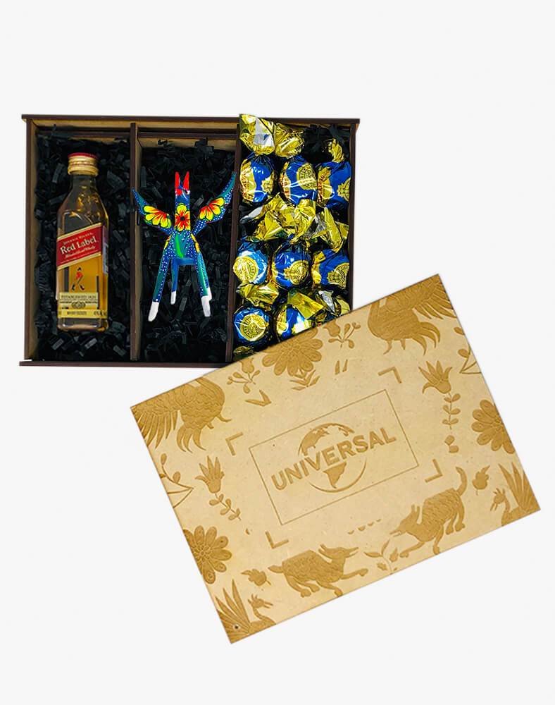 Caja Tequila Jalisco con alebrije mediano 2021 - Ambiente Mexicano