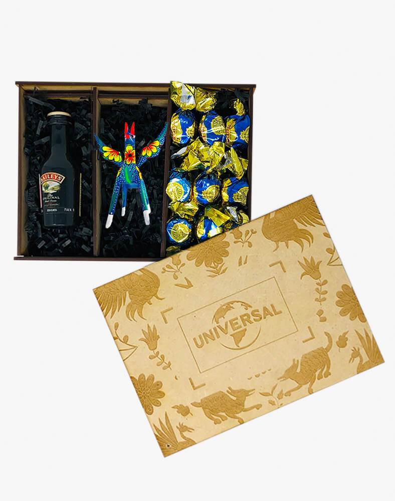 Caja Tequila Jalisco con alebrije mediano 2021 - Ambiente Mexicano